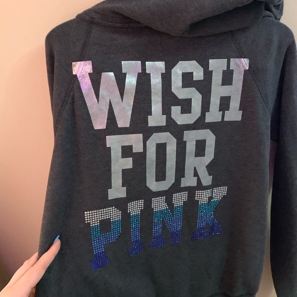 Bling pink full zip